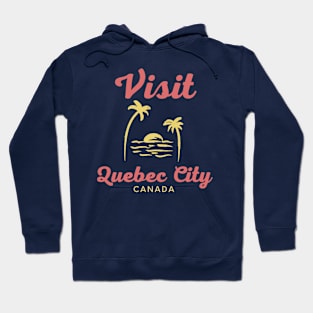 Quebec Canada - Funny Canadian Beach Art Hoodie